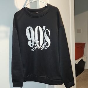 90's Babe Black Sweater